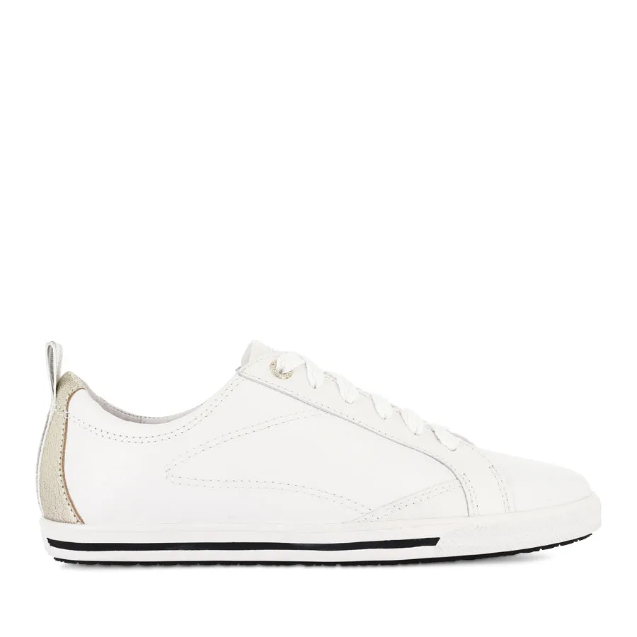 Comfort Fit Upper ASHER - WHITE/GOLD LEATHER