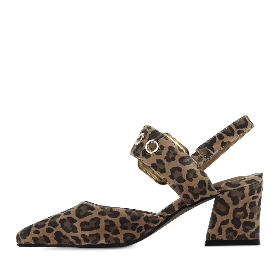 MAGALY - CAMEL LEOPARD SUEDE Gym Walk