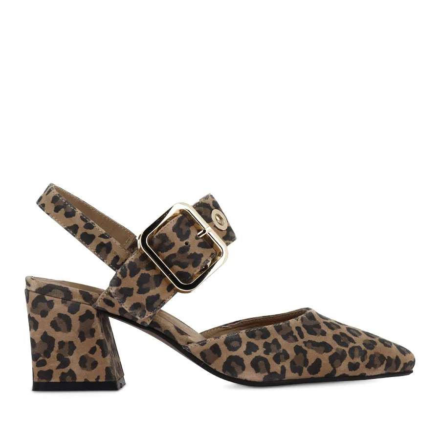 Charity Mood MAGALY - CAMEL LEOPARD SUEDE