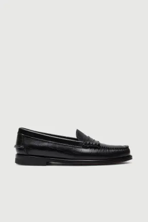 Classic Comfort Hold Walk Zoe Loafers in Croc-effect Black Leather